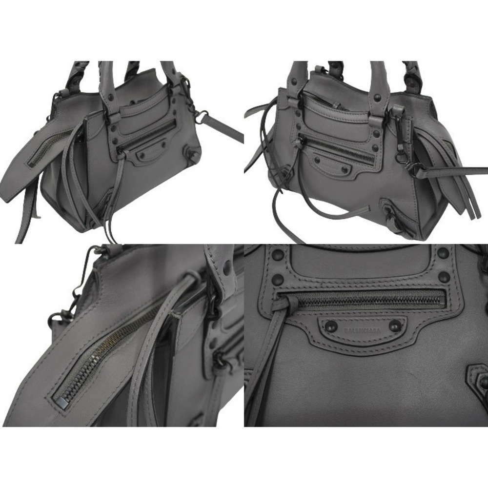 BALENCIAGA Neoclassic City Handbag Gray Leather Black Hardware - Picture 4 of 10